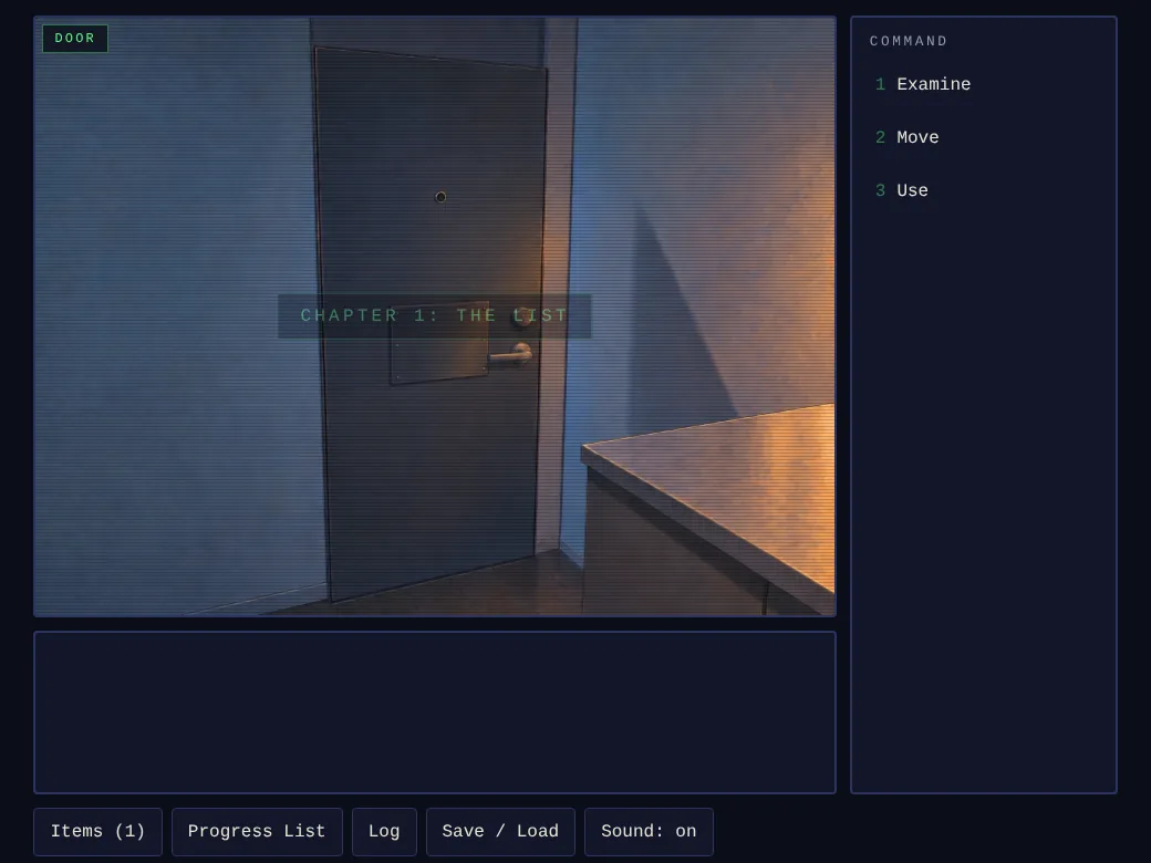The front door, its smart lock glowing blue: DELIVERY MODE.
